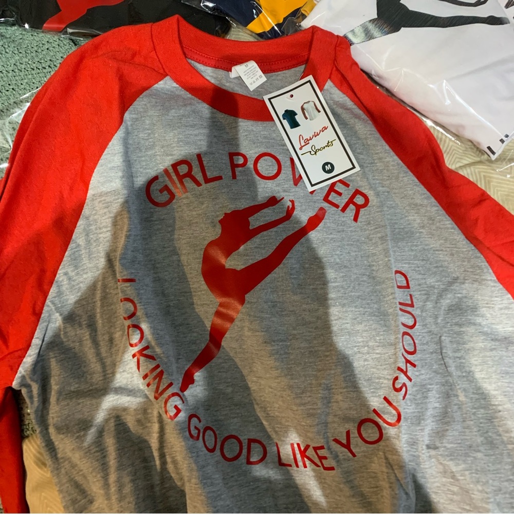 Girlpower Original Baseball tee by “ Sheila”the on and only!